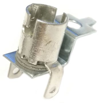Miniature Bayonet Base 2-Lead Socket With Short Mounting Bracket
